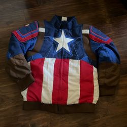 Captain America Jacket Size 9/10 Boys
