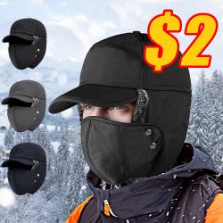Winter Face Mask Aviator Hat Cover Trooper Bomber Ear Flap Ski Windproof Cap