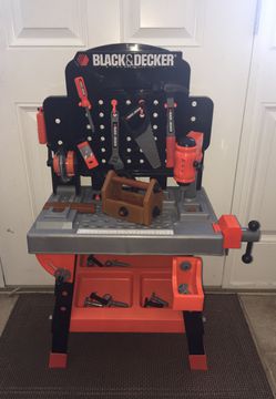 Black & Decker Kids Power Tool Bench Workshop Extra Tools for