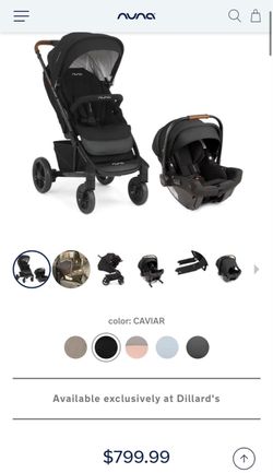 Nuna Stroller and baby car seat set