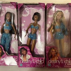 Destiny Childs 3x Dolls (Beyoncé - Kelly - Michelle) Dolls Boxed 