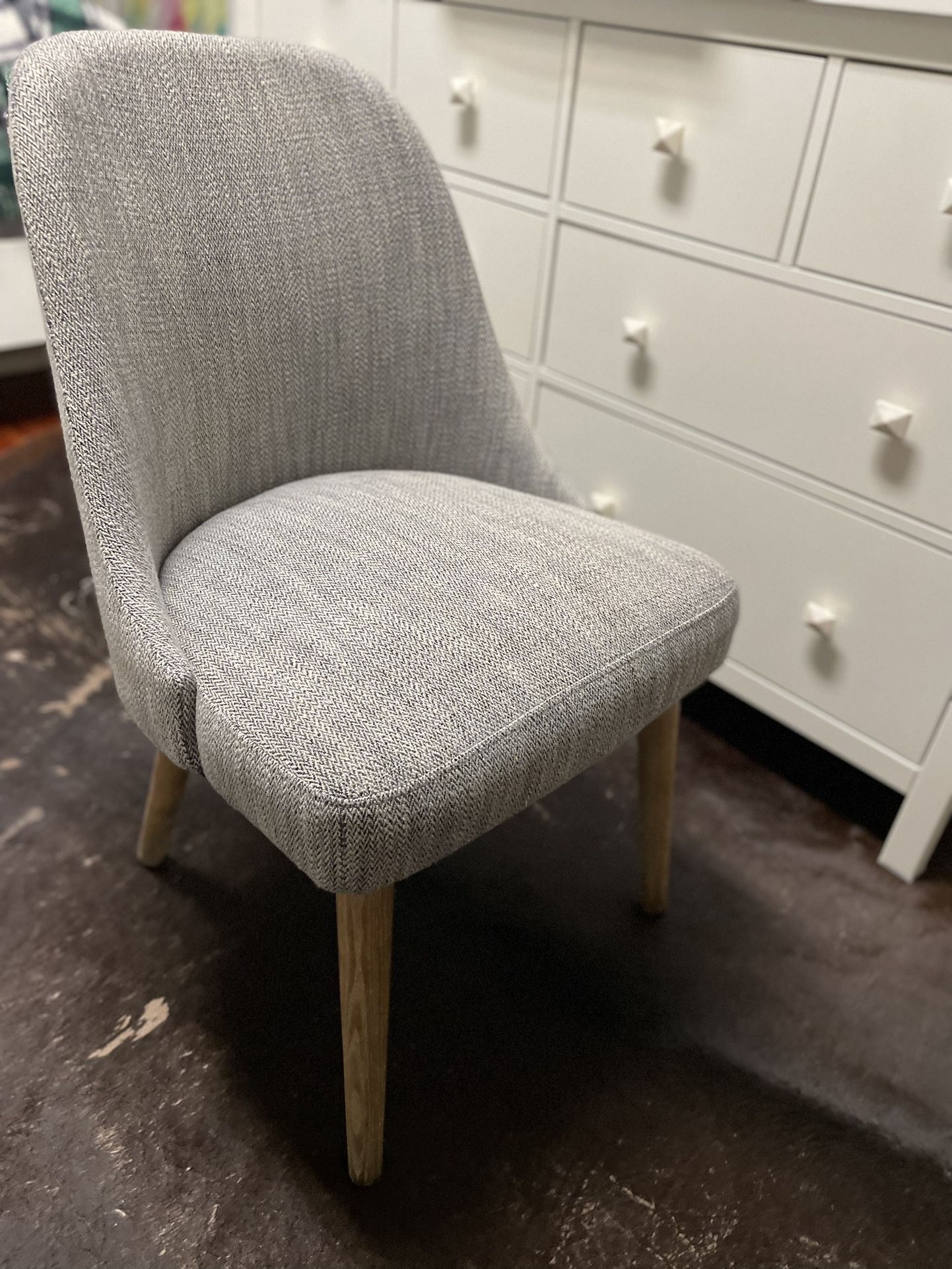 MCM Fabric And Wood Back Chair (4x)