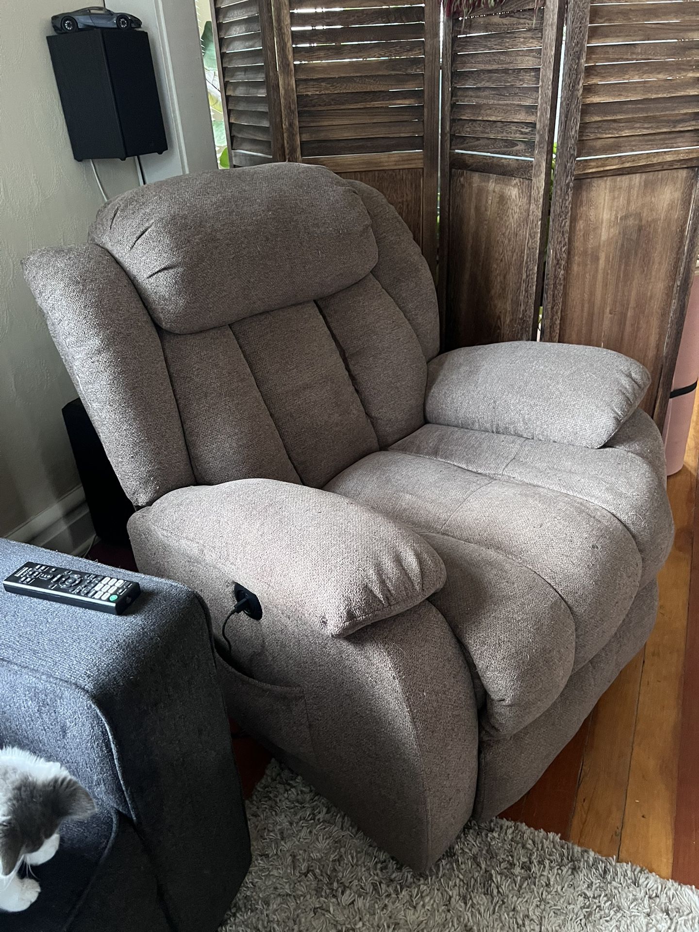 Tan Electric Recliner