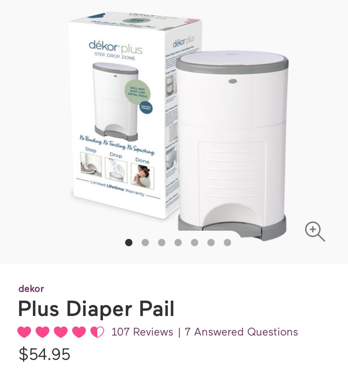 Used Perfect Condition Diaper Pail