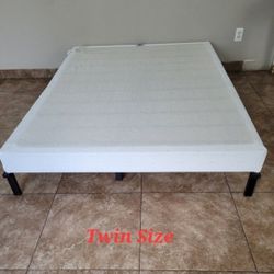 Twin Size Metal Bed Frame And Metal Box Spring 