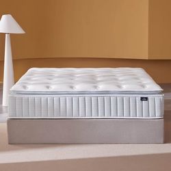 QUEEN 14” Hybrid Memory Foam & Zoned Coils Mattress-Medium Firm- $180 Firm