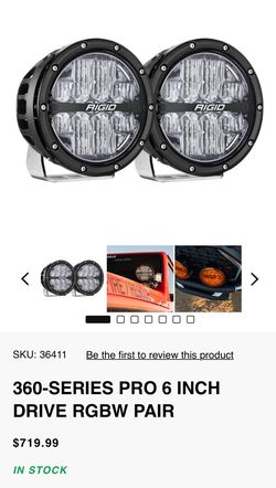 RIGID 360-SERIES PRO 6 INCH DRIVE RGBW PAIR