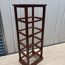 Solid Wood Basket Tower
