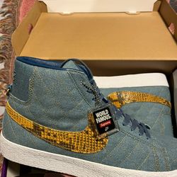 Nike SB Blazer Mid Supreme Denim Size 11.5 