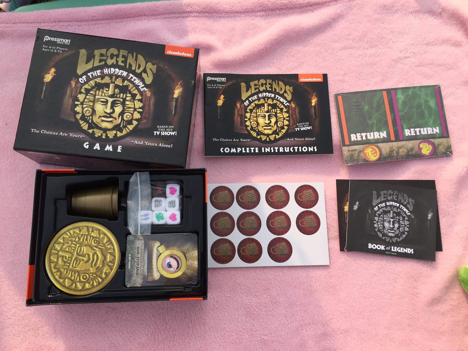 Legends of The Hidden Temple Pressman BOARD GAME by Nickelodeon - New Open Box