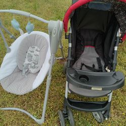 Baby Stroller and swing