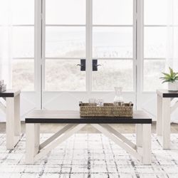 Brand New 1 Coffee Table And Two Side Table 