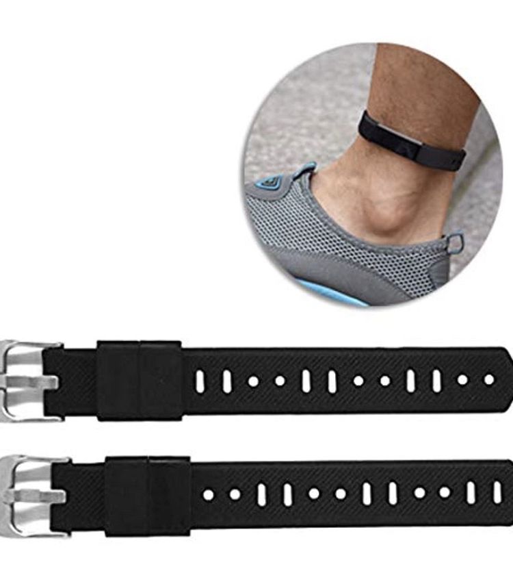 Silicone Extender Bands for Larger Size Wrist or Ankle Wear Compatible with Fitbit Flex/2 Fitbit Alta/HR Fitbit Ace Fitbit Inspire HR Watch Band (Blac