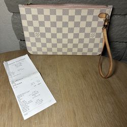 Authentic Neverfull GM Wristlet 