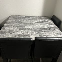 Dining Table With 3 Chairs