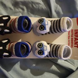 Infant Boy Booties 0-12 Months 