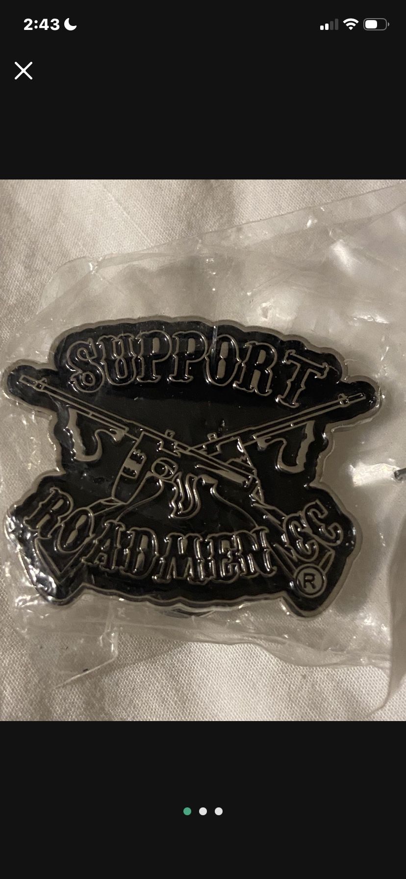 New Roadmen Car Club Pin