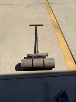 Steel 100 pound linoleum roller