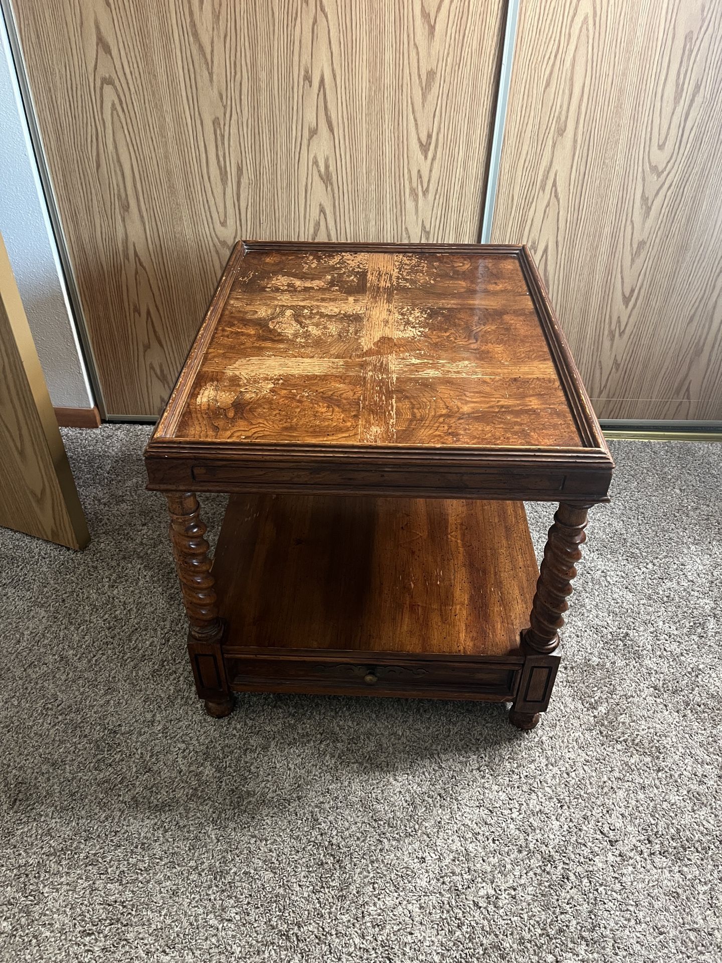 Antique Hekman Side Table USA