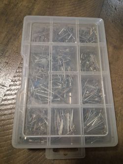 Assorted Nails and Screws in Organizer