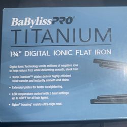 Babyliss Titanium 1 3/4 Digital Ionic Flat Iron