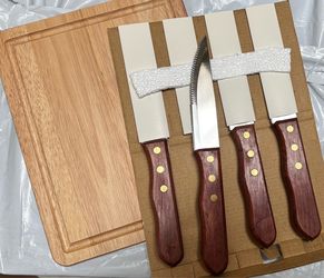 Cutting board & knives set