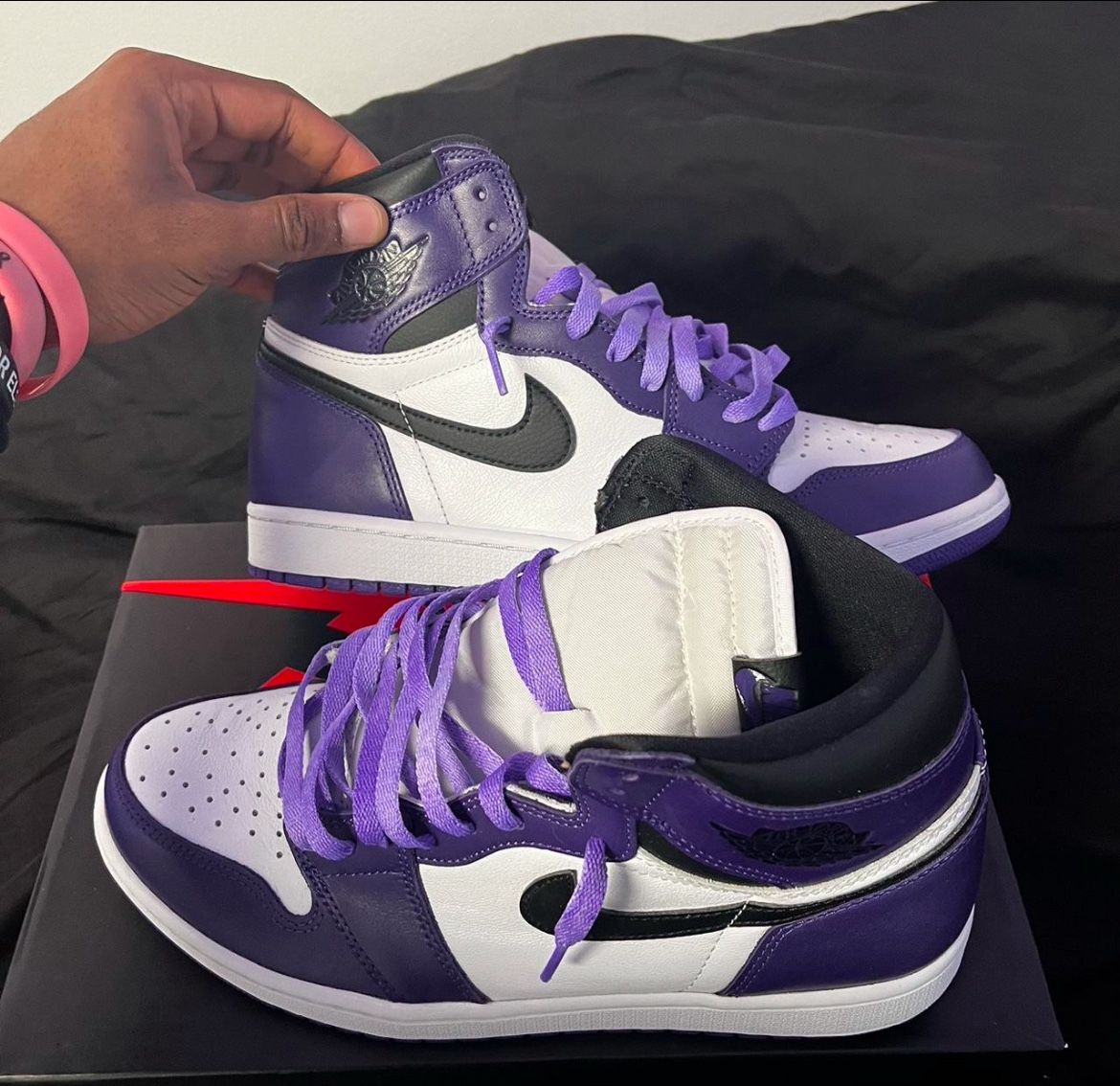 Jordan 1 Court Purple
