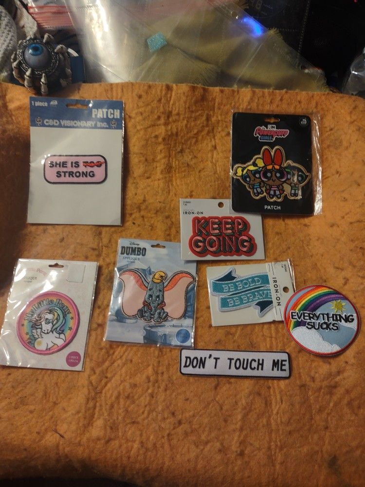 Eight Brand New Iron On Patches Relive The Old Days