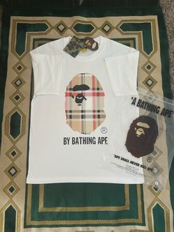A Bathing Ape BAPE Plaid Ape Head T-Shirt