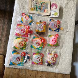 Collectible McDonald’s series one through 10 beanie babies