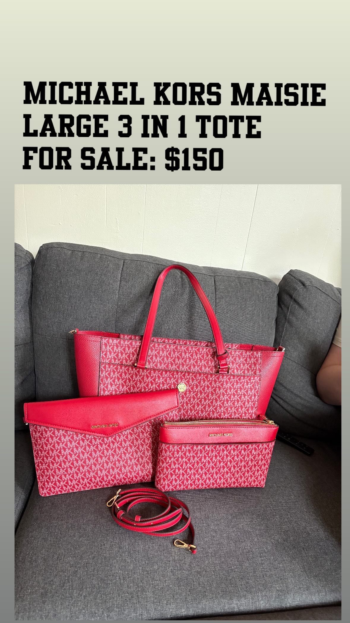 Michael Kors Maisie large 3 in 1 tote