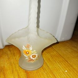 Beautiful Frosted Glass Basket