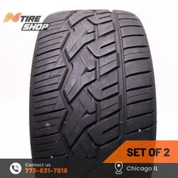 Selling a Set of 2 Used 9/32    315/30R22  107W  Nitto  NT420V