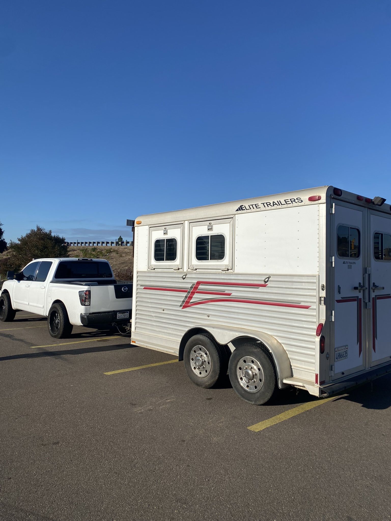 Aluminum 2 Horse Trailer