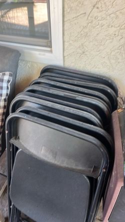 26 black chairs