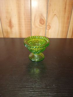Green Glass Decorative Bowl