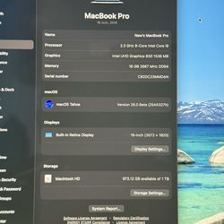 MacBook Pro 16-inch (2019) – i9, 1TB SSD, Excellent Condition