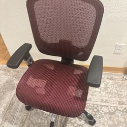 Red/Black mesh Office chair
