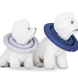 ARRR Comfy UFO Pet Recovery Collar, Water-Resistant Soft Adjustable Protective Dog Neck Donut E-Collar for Small and Medium Dogs and Cats After Surger