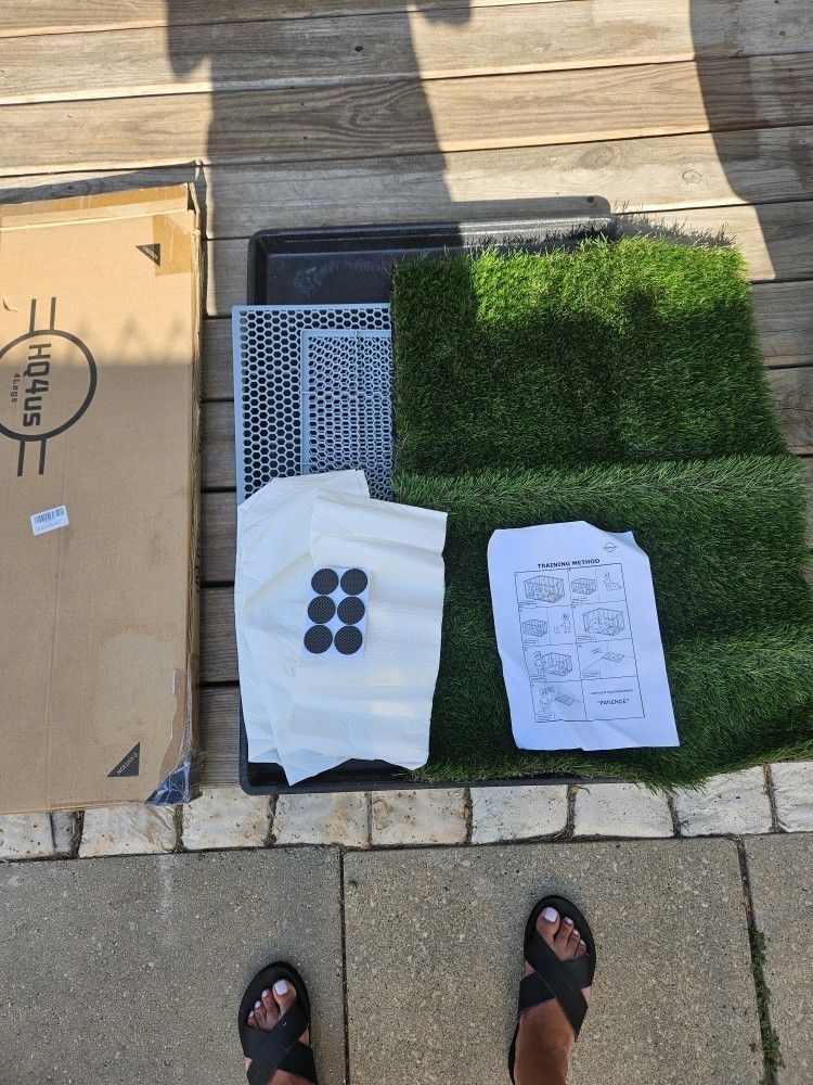 HQ4US Dog Grass Pad With Tray