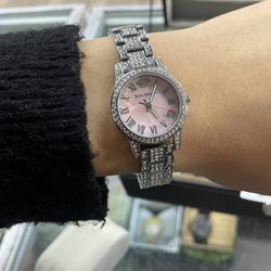 Juicy Couture JC/1261PMSV Black Label Pink Mother-of-Pearl Dial Ladies Watch