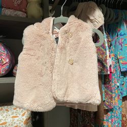 Faux Fur Vest Baby Girl 3-6 Months