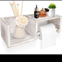 Toilet Paper Holder with Shelf