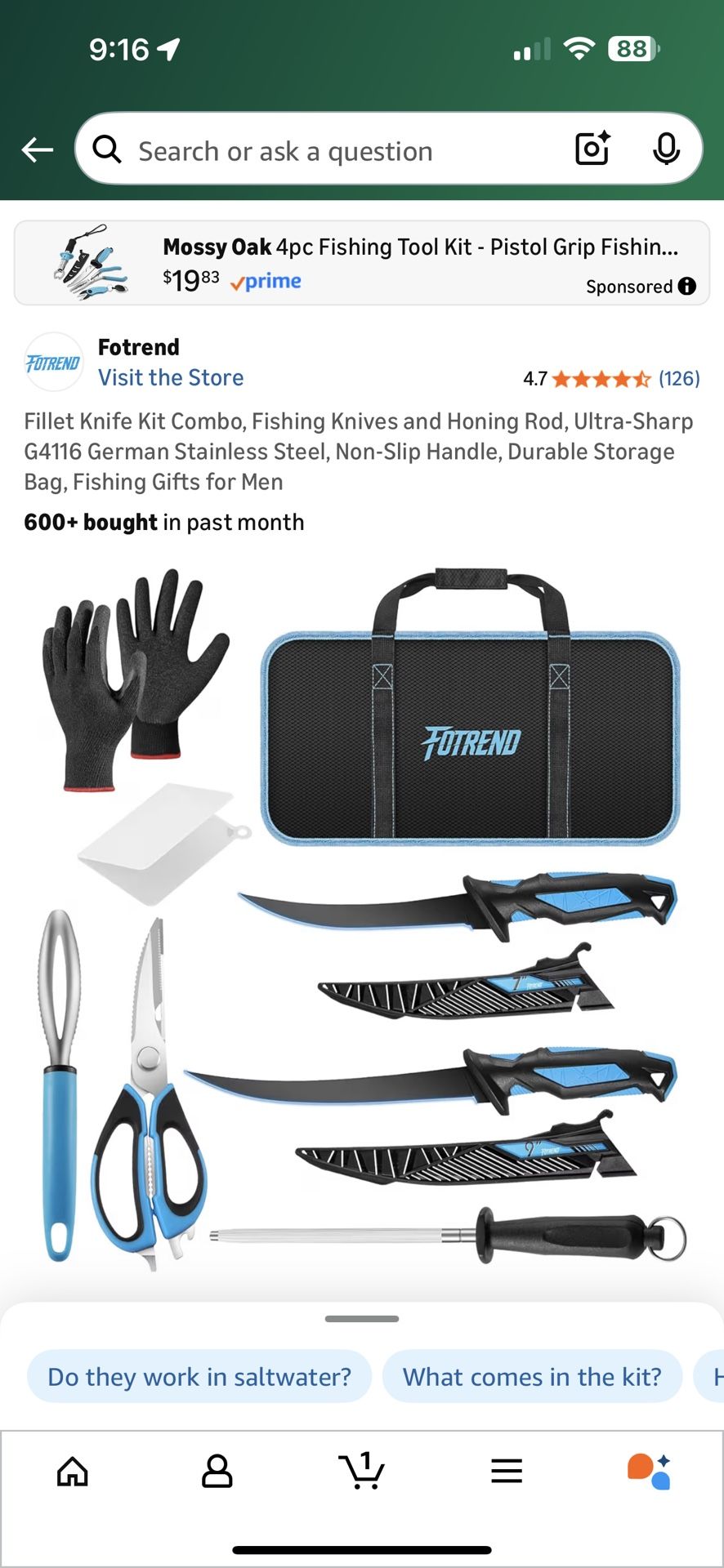 Fishing Fillet Knife Kit