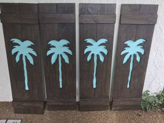 Solid wood exterior window shutters