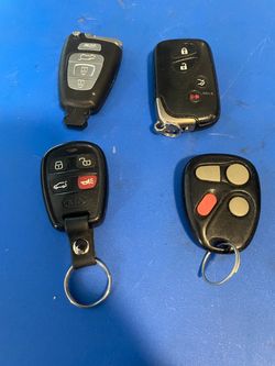 Different Stock Key Fobs Ready To Be Reprogrammed
