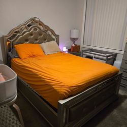 Silver Bedroom furniture set