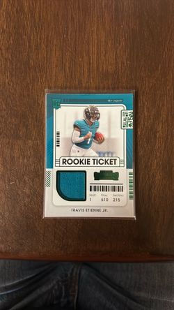 Travis Etienne Jr. Contenders Rookie Ticket Patch Card
