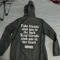 Broken Promises Rain Jacket Size Large L