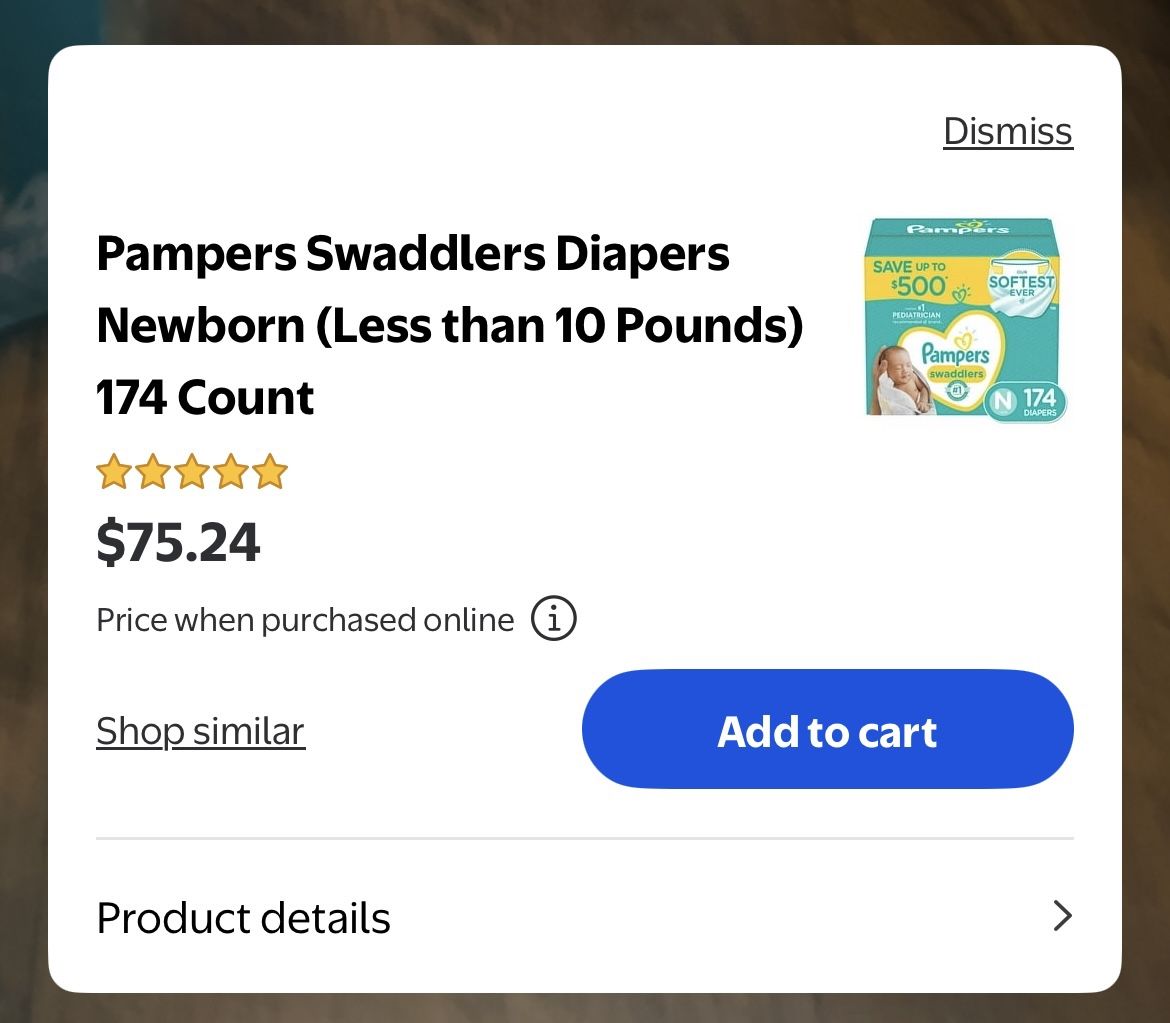Diapers Pampers, Huggies, Member Mark